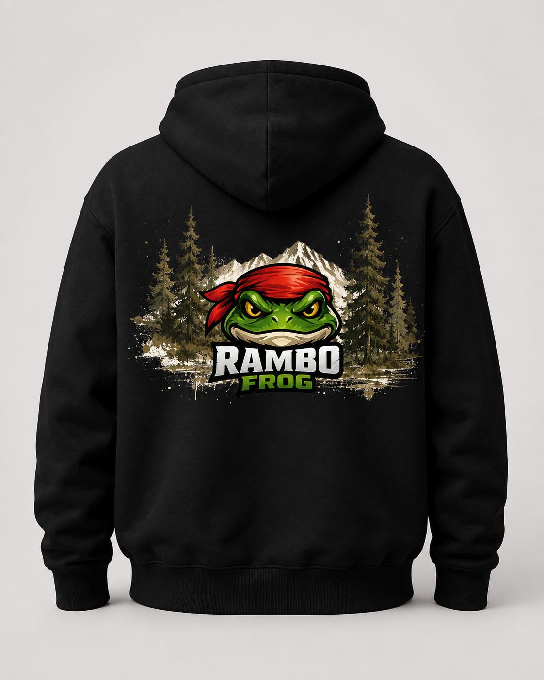Rambo Frog Hoodie - Classic - Black